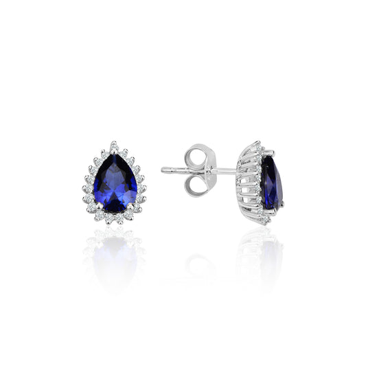 1.62 Sapphire Enormous Blue Earrings